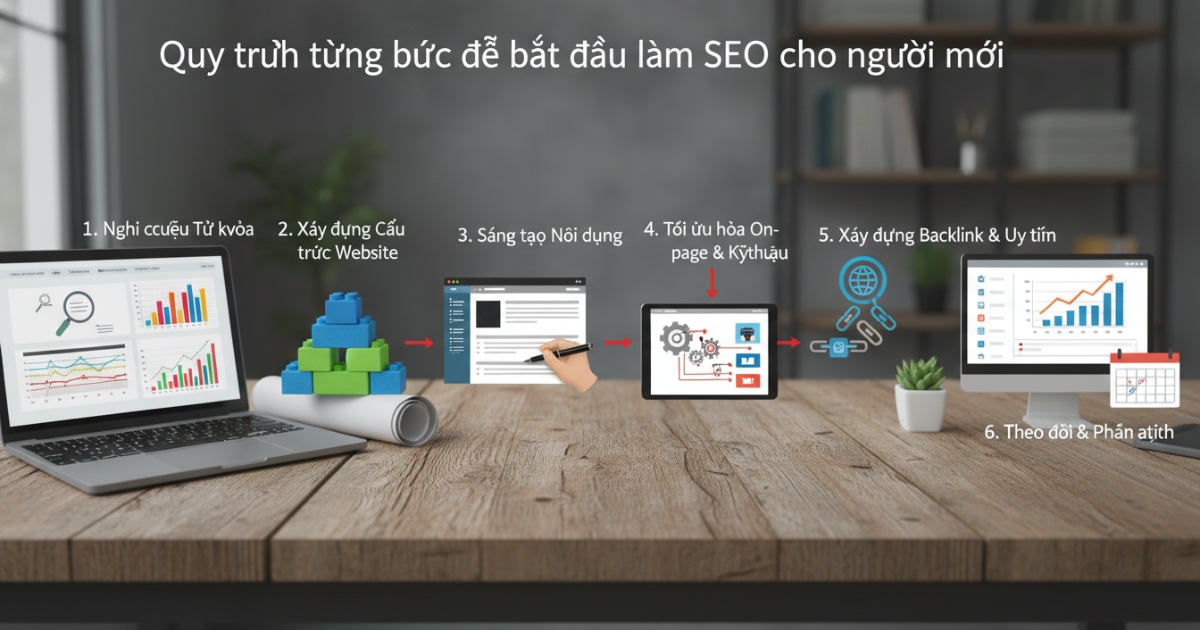 Quy trình từng bước để bắt đầu làm seo cho người mới