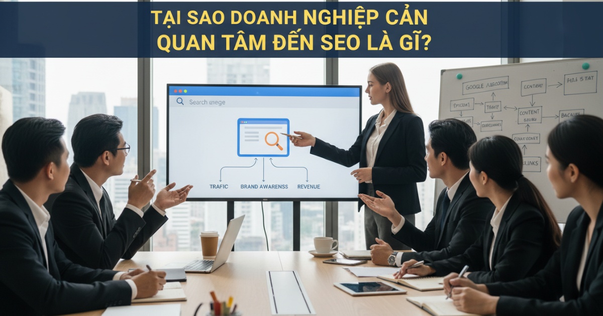 Tại sao doanh nghiệp cần quan tâm đến seo là gì