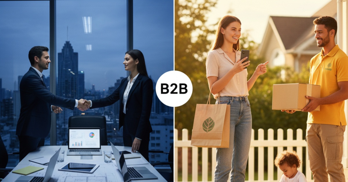 Phân biệt giữa mô hình b2b và b2c