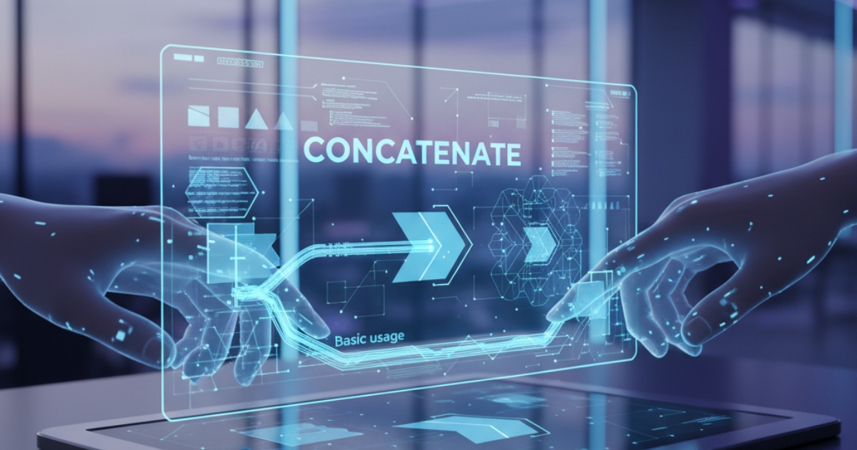 Cách sử dụng hàm CONCATENATE cơ bản và nâng cao