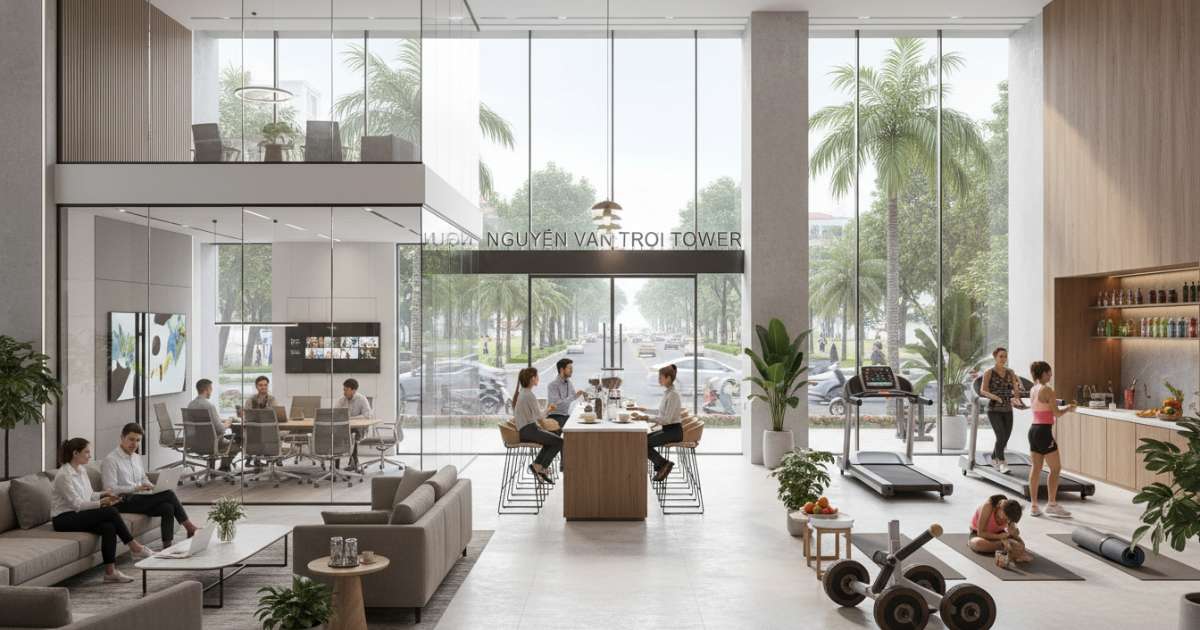 Tiện ích đa dạng phục vụ doanh nghiệp thuê văn phòng đường Nguyễn Văn Trỗi