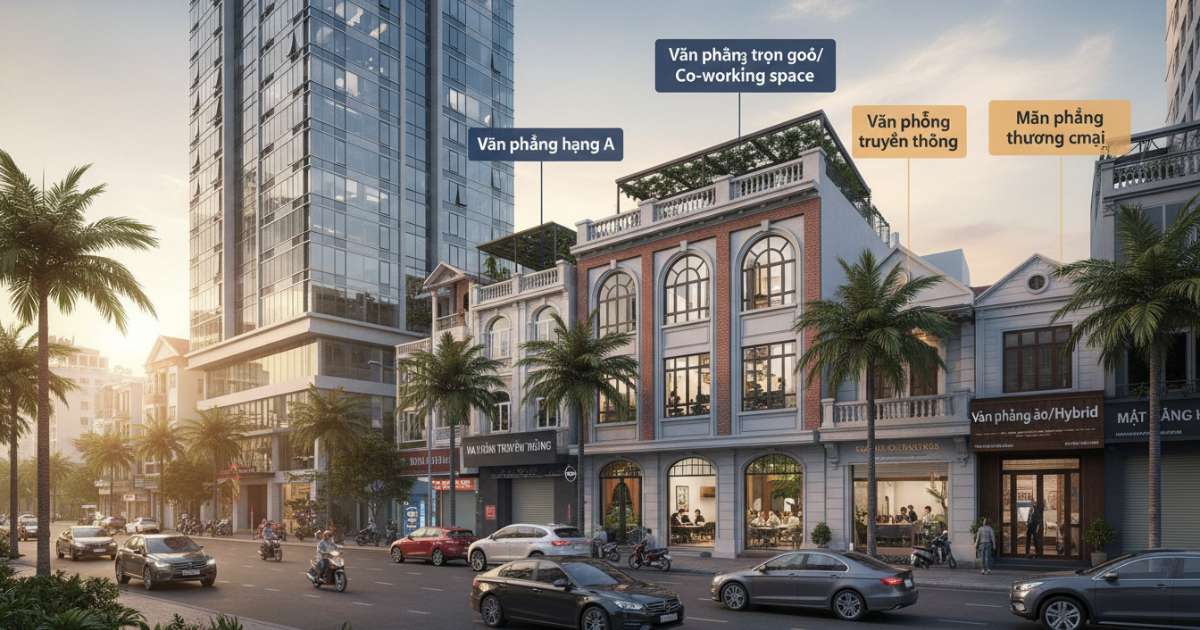 Các loại hình văn phòng cho thuê đường hoàng văn thái phổ biến