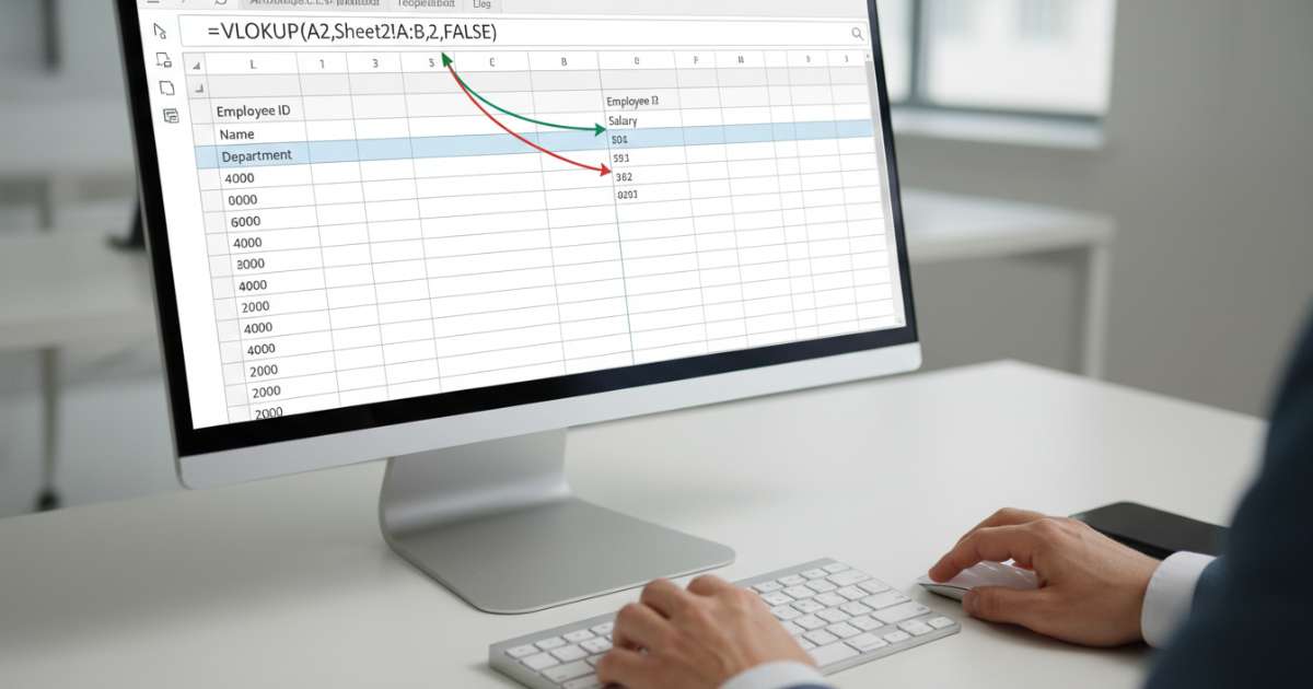 Cách dùng hàm vlookup giữa 2 sheet chi tiết nhất