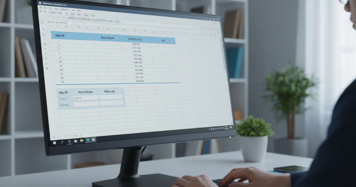 Công thức mảng để thực hiện vlookup 3 điều kiện