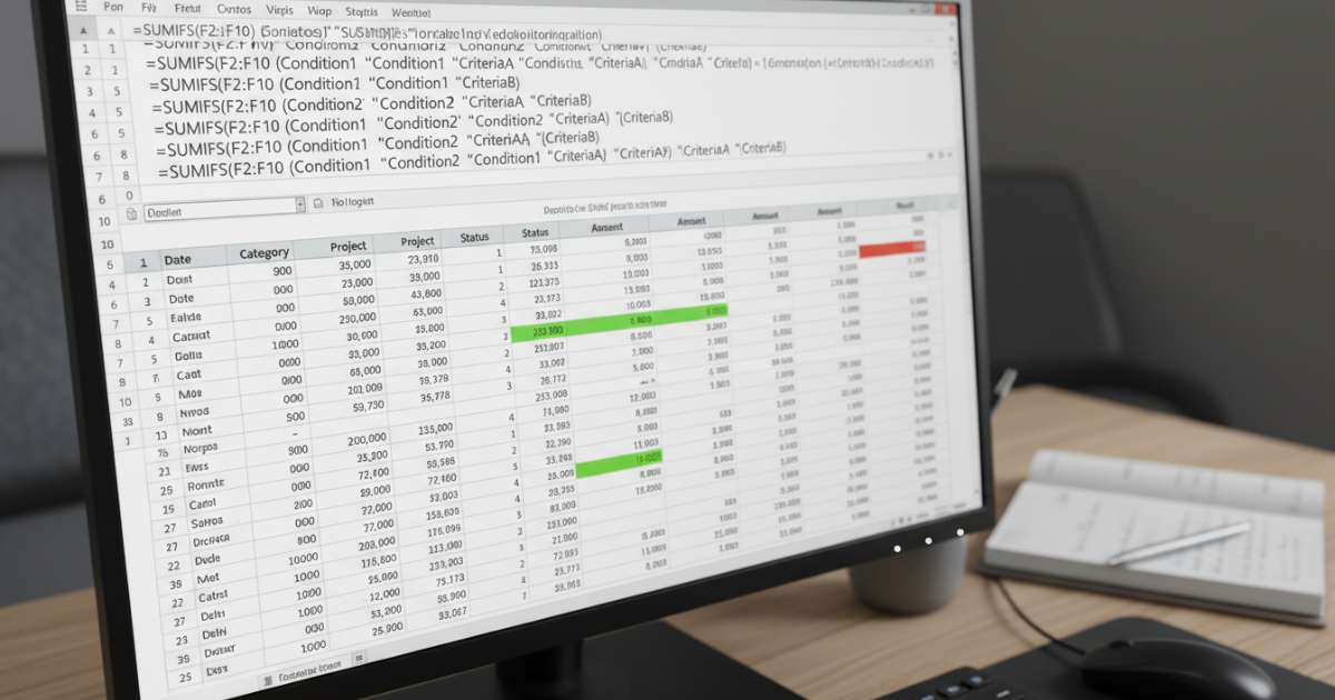 Sử dụng hàm SUMIFS để thực hiện hàm trừ có điều kiện trong Excel phức tạp