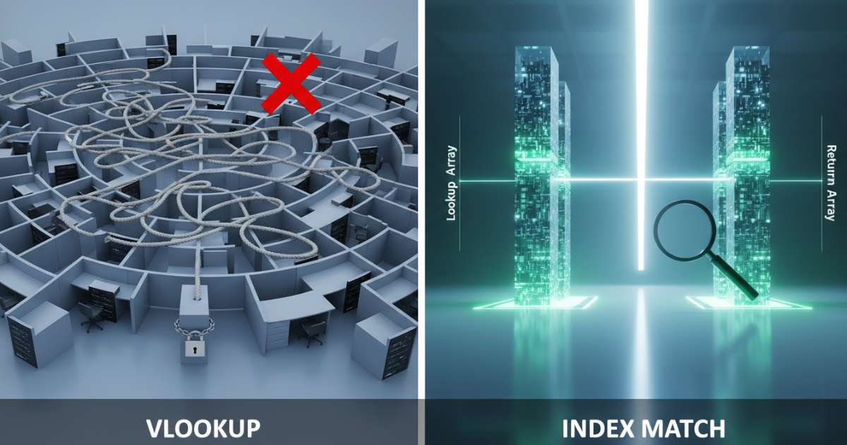 Ưu điểm hàm index match so với hàm vlookup