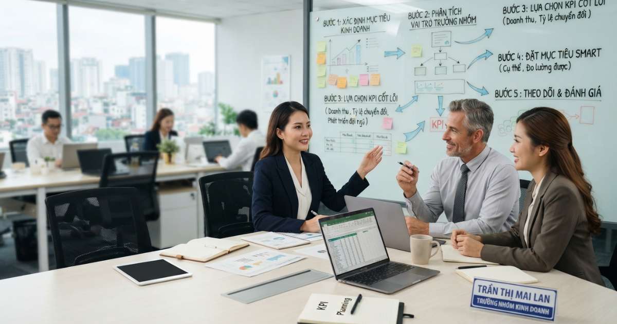 Các bước xây dựng kpi cho trưởng nhóm kinh doanh hiệu quả