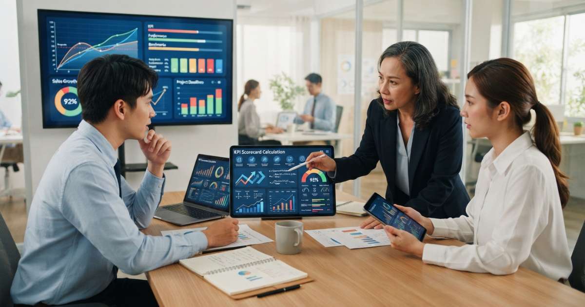 Chi tiết cách tính điểm KPI hiệu quả