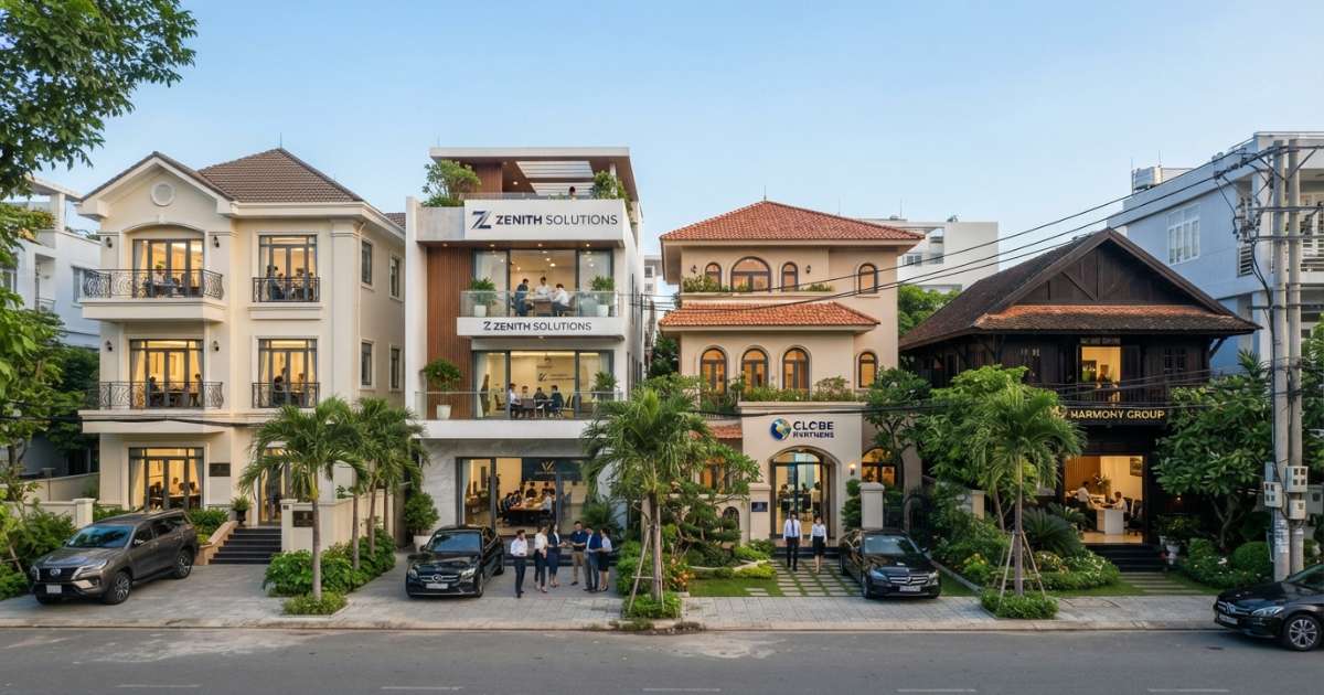 Các Loại Hình Biệt Thự Cho Thuê Làm Văn Phòng Phổ Biến