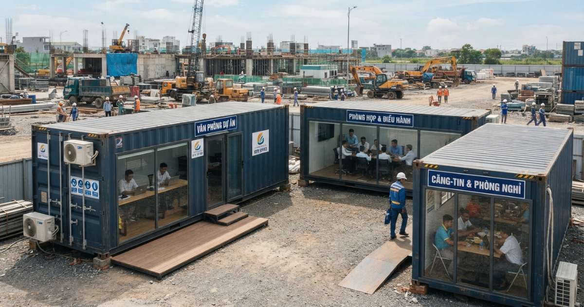 Các Ứng Dụng Phổ Biến Của Container Văn Phòng 40 Feet