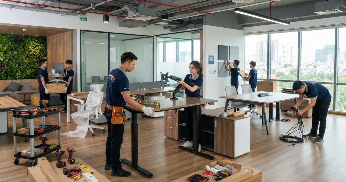 Các Yếu Tố Cần Cân Nhắc Khi Lắp Đặt Nội Thất Văn Phòng