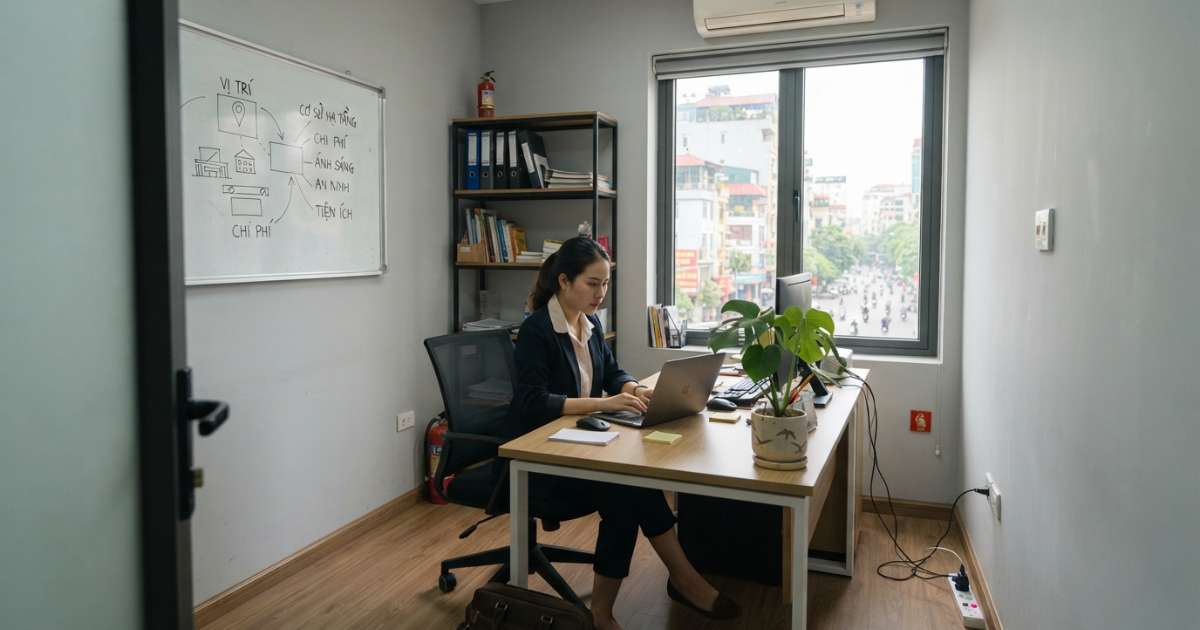 Những yếu tố cần cân nhắc khi tìm thuê văn phòng 10m2