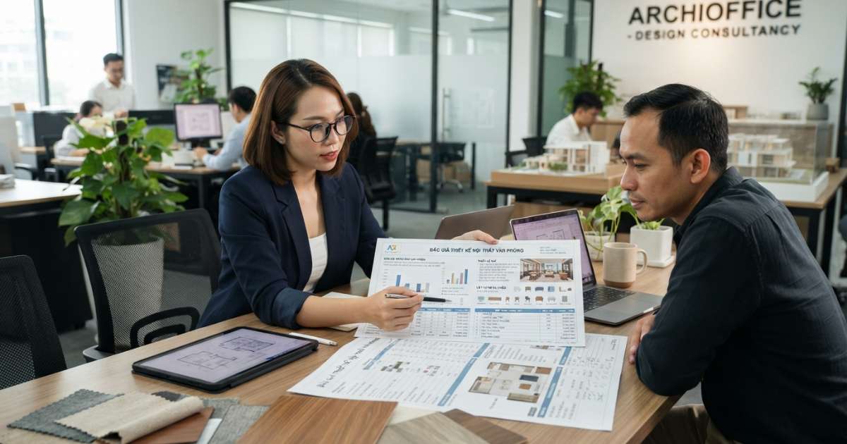 Phân Tích Chi Tiết Các Hạng Mục Trong Báo Giá Thiết Kế Nội Thất Văn Phòng