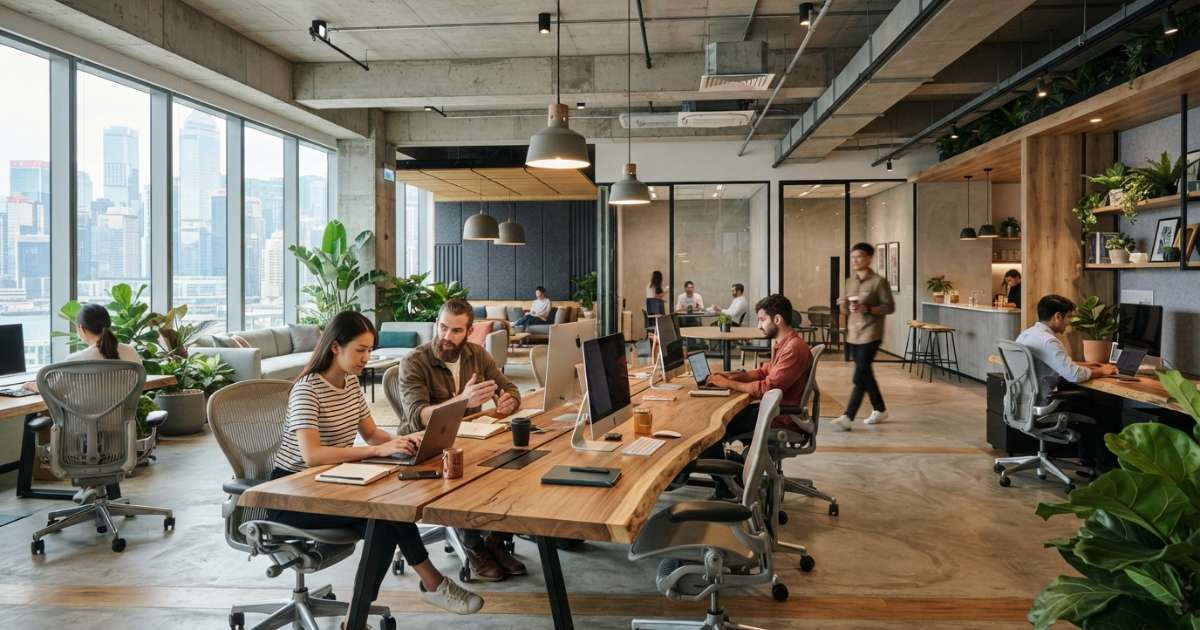 phong cách thiết kế văn phòng hiện đại