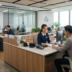 Thiết kế Văn Phòng Giao Dịch Chuyên Nghiệp Tối Ưu Hiệu Quả Kinh Doanh