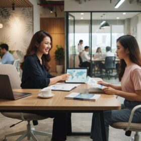 Thiết Kế Văn Phòng Tư Vấn Du Học Chuyên Nghiệp Thu Hút Học Viên