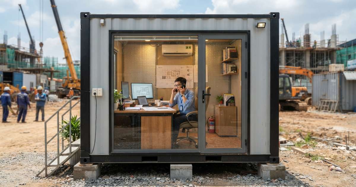 Ưu điểm vượt trội của container văn phòng 10 feet